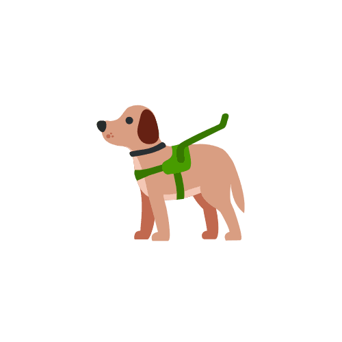 Large dog illustration representing breeds over 50 lbs